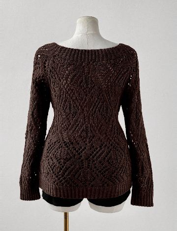 Pulover SHEIN CURVE, maro