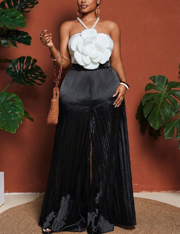 Salopeta SHEIN CURVE, negru