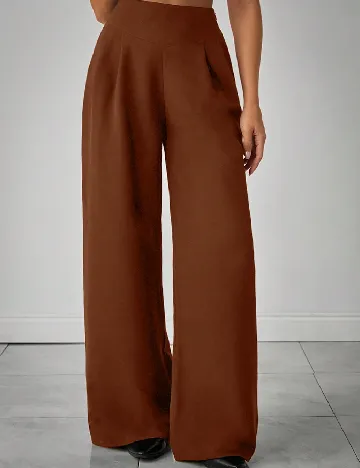 Pantaloni SHEIN CURVE, maro