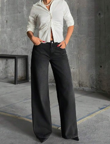 Blugi SHEIN, gri inchis