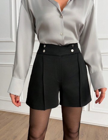 Pantaloni scurti SHEIN, negru