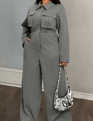 Salopeta SHEIN CURVE, gri