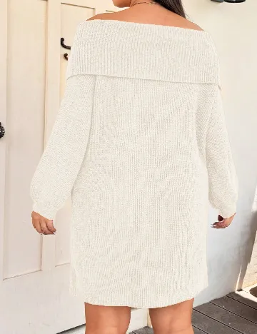 Rochie scurta SHEIN CURVE, alb