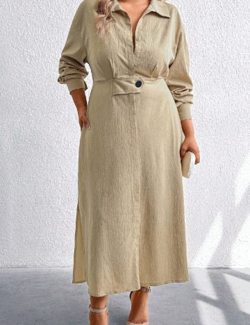 Rochie lunga SHEIN CURVE, crem