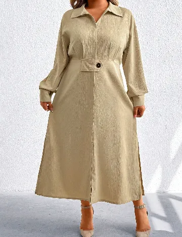 Rochie lunga SHEIN CURVE, crem