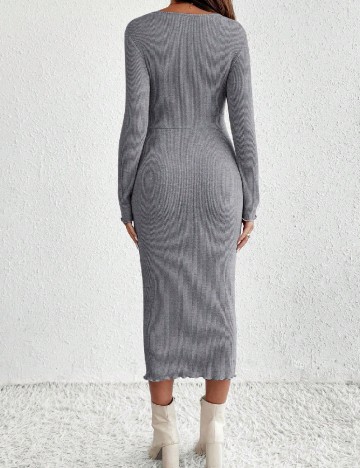 Rochie medie SHEIN Maternity, gri
