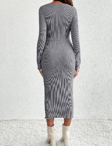 Rochie medie SHEIN Maternity, gri