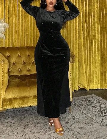 Rochie lunga SHEIN CURVE, negru