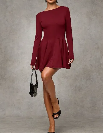 Rochie scurta SHEIN, visiniu