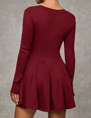 Rochie scurta SHEIN, visiniu