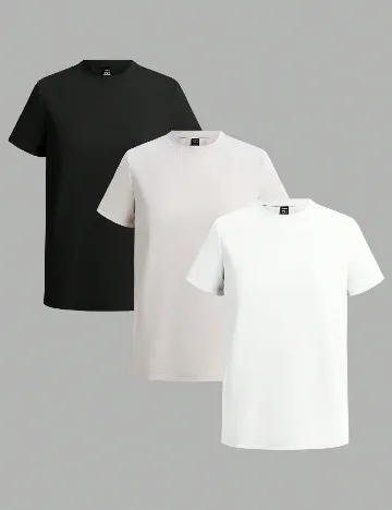 Set Tricouri 3 bucati SHEIN, mix culori