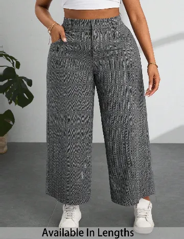 Pantaloni SHEIN CURVE, gri