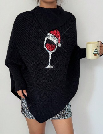 Pulover SHEIN, negru