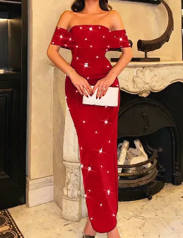 Rochie lunga SHEIN, rosu