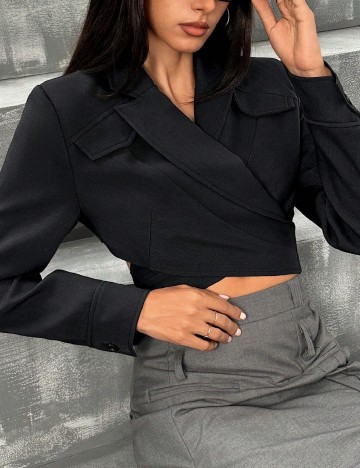 Sacou SHEIN, bleumarin inchis