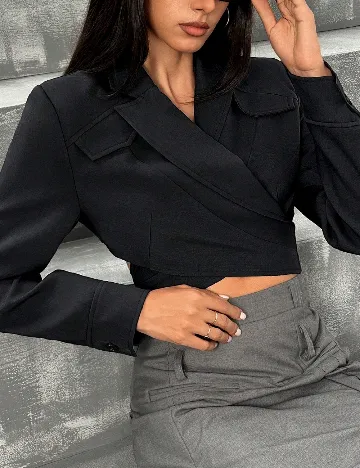 Sacou SHEIN, bleumarin inchis