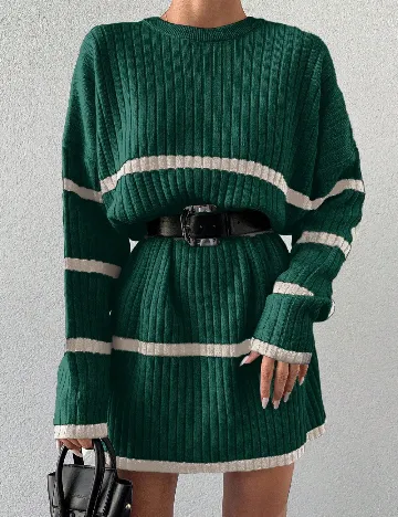 Rochie scurta SHEIN, verde