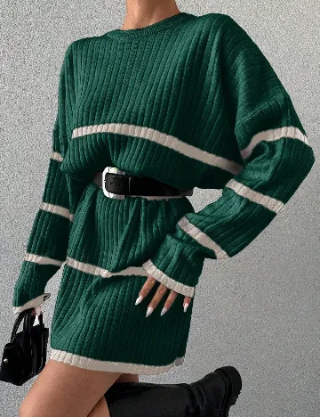 Rochie scurta SHEIN, verde