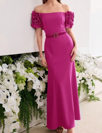 Rochie lunga MOTF, roz