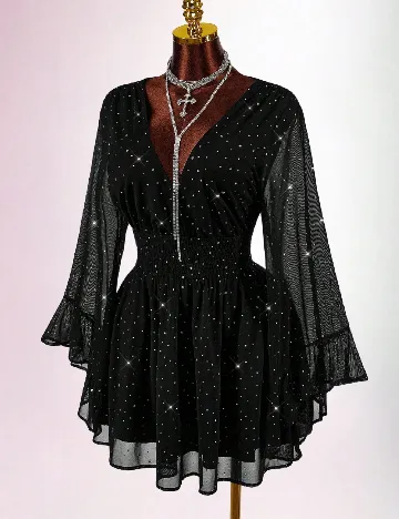 Rochie scurta SHEIN CURVE, negru