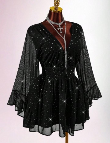 Rochie scurta SHEIN CURVE, negru