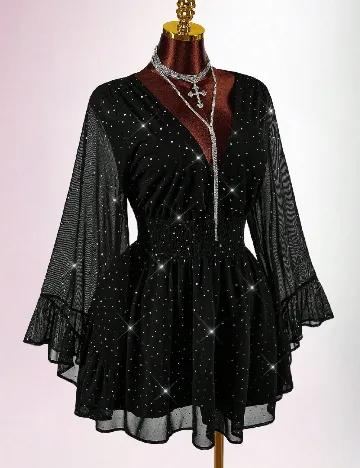 Rochie scurta SHEIN CURVE, negru