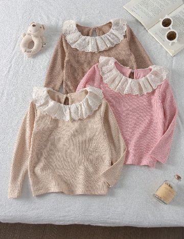 Set bluze 3 bucati Shein Kids, mix culori