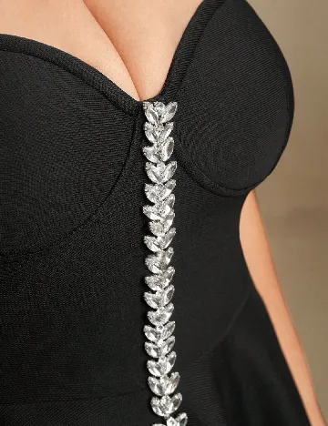 Rochie scurta SHEIN CURVE, negru