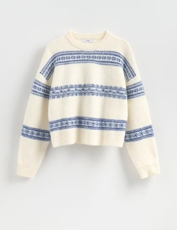 Pulover Reserved, ecru