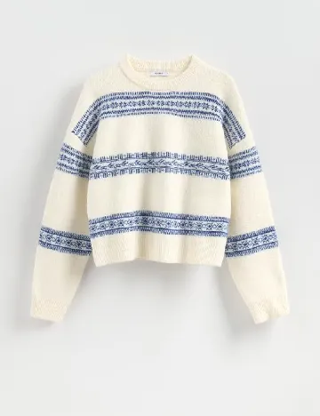 Pulover Reserved, ecru