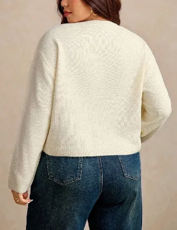 Bluza SHEIN CURVE, galben deschis