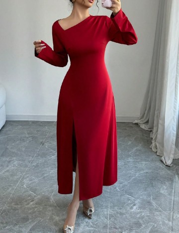 Rochie lunga SHEIN, rosu