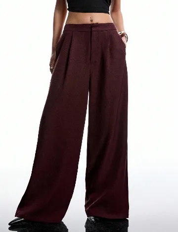 Pantaloni SHEIN, pruna