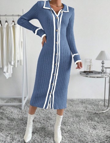 Rochie medie SHEIN, albastru