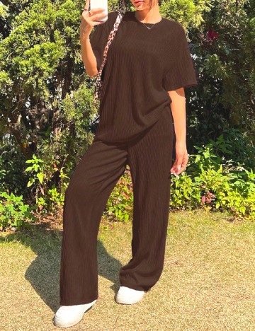 Compleu SHEIN CURVE, maro