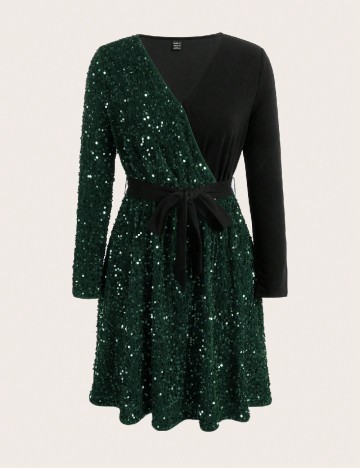 Rochie scurta SHEIN, verde
