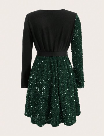 Rochie scurta SHEIN, verde