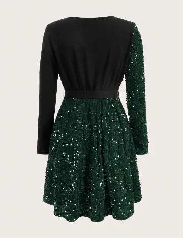 Rochie scurta SHEIN, verde