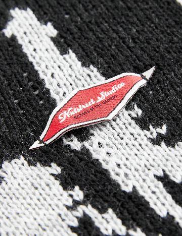 Pulover SHEIN Plus Size Men, negru/gri