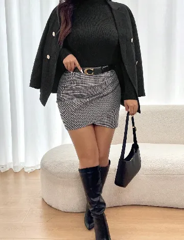 Fusta SHEIN CURVE, mix culori