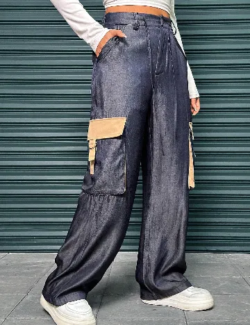 Pantaloni SHEIN, albastru