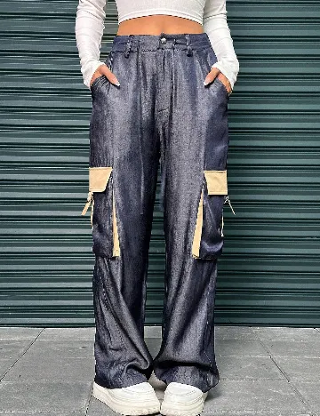 Pantaloni SHEIN, albastru