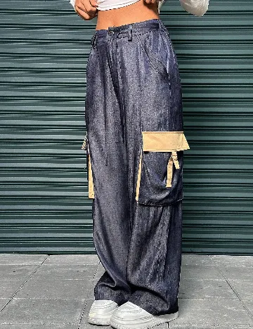 Pantaloni SHEIN, albastru