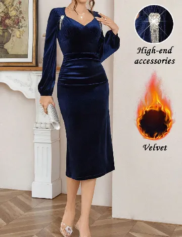 Rochie medie SHEIN, albastru