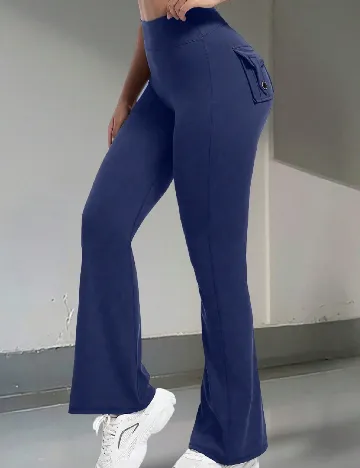 Pantaloni SHEIN CURVE, bleumarin