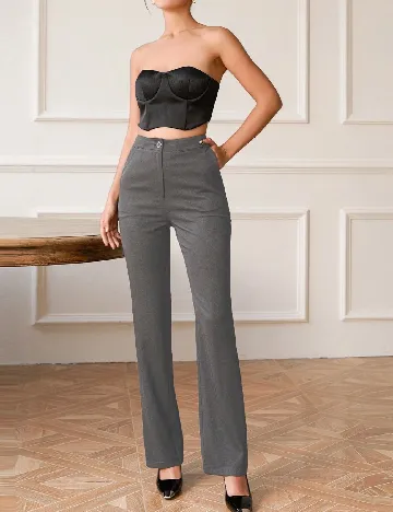 Pantaloni Amy Enjoy Life, gri