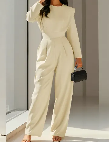 Salopeta SHEIN, crem