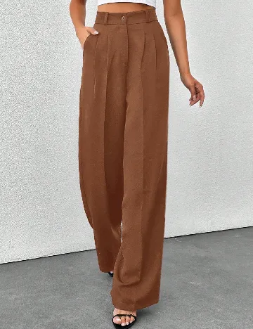 Pantaloni SHEIN, maro