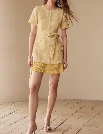 Rochie scurta MOTF, galben