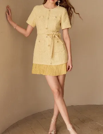 Rochie scurta MOTF, galben